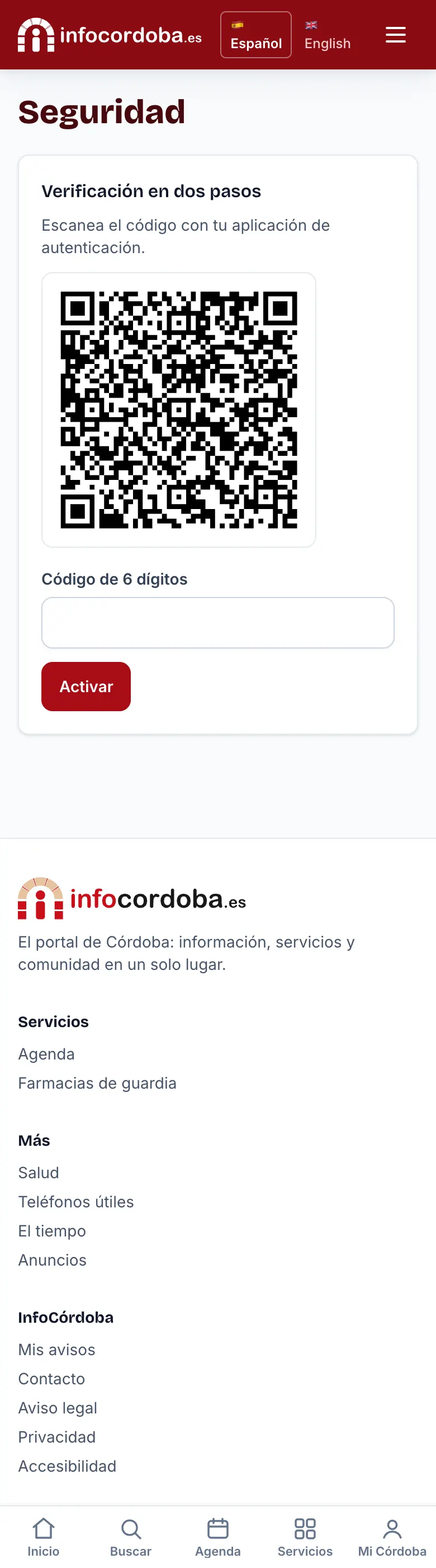 Seguridad: el código QR y el campo del código