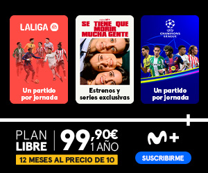 Movistar Plus+: annual Plan Libre, €99.90, twelve months for the price of ten.