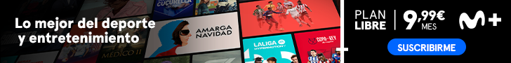 Movistar Plus+: the best sport and entertainment. Plan Libre, €9.99 a month.
