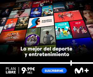 Movistar Plus+: the best sport and entertainment. Plan Libre, €9.99 a month.