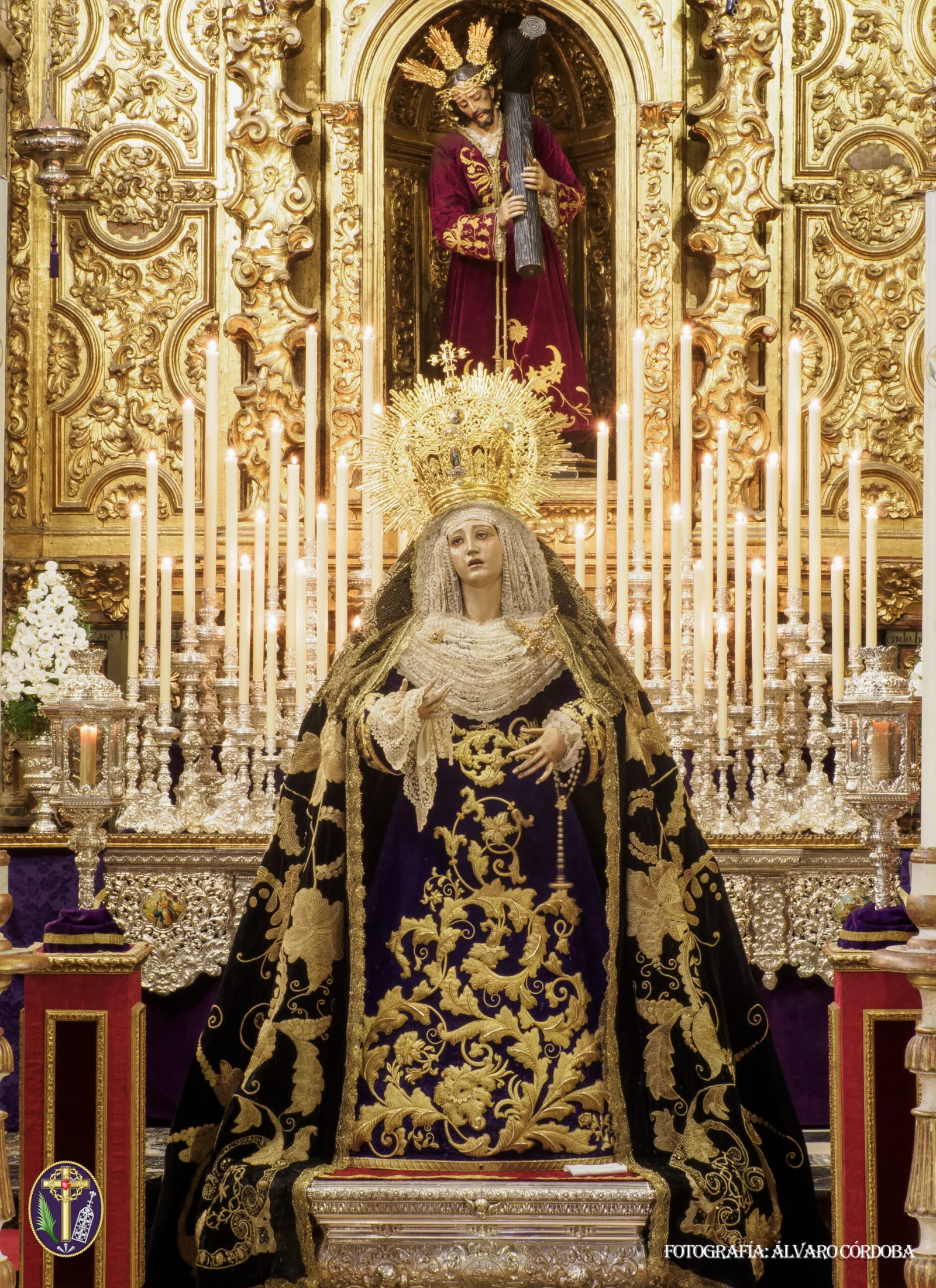 Hand-kissing ceremony of Nuestra Señora del Mayor Dolor