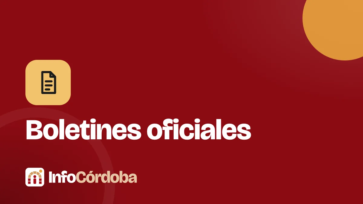 Boletines oficiales · InfoCórdoba