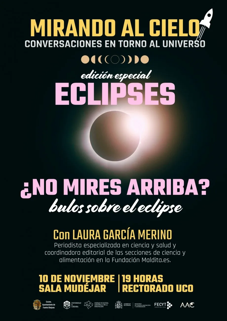Ciclo Mirando al cielo - ‘¿No mires arriba? Bulos sobre el eclipse' con Laura García Merino