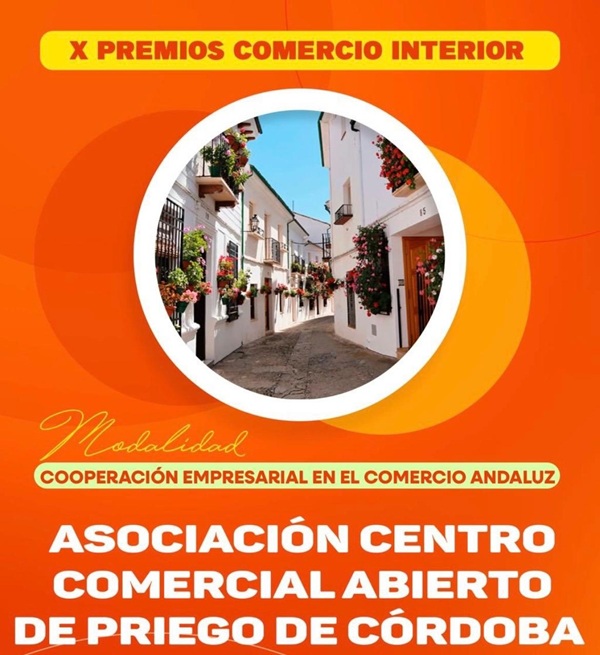 Imagen de la noticia: El Centro Comercial Abierto de Priego gana un premio andaluz a la cooperación empresarial