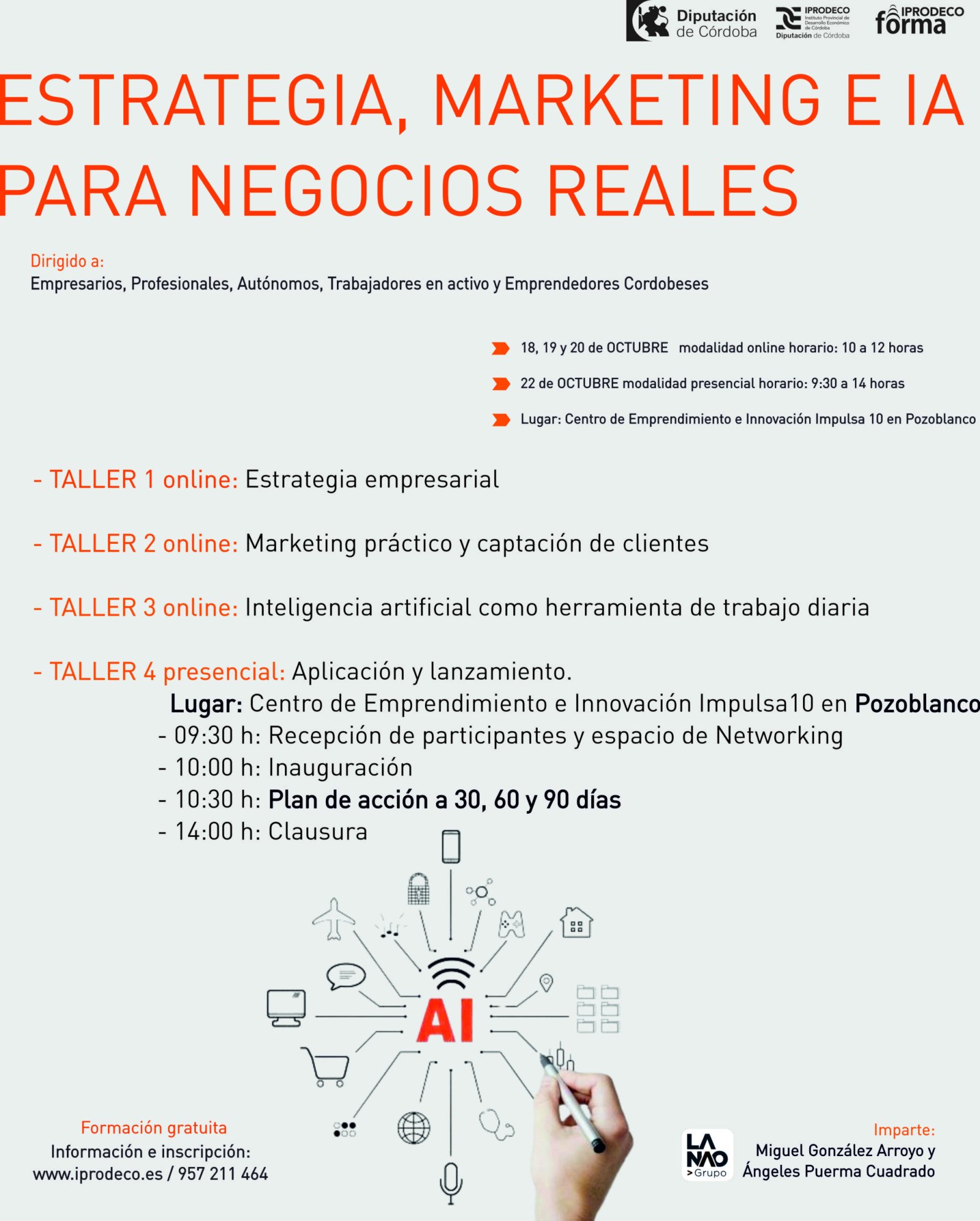 Imagen de la noticia: IPRODECO abre inscripciones para un curso gratuito de estrategia, marketing e IA