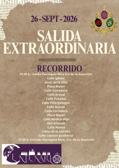 Imagen de la noticia: El Nazareno de Santaella hará una salida extraordinaria el sábado 26 de septiembre