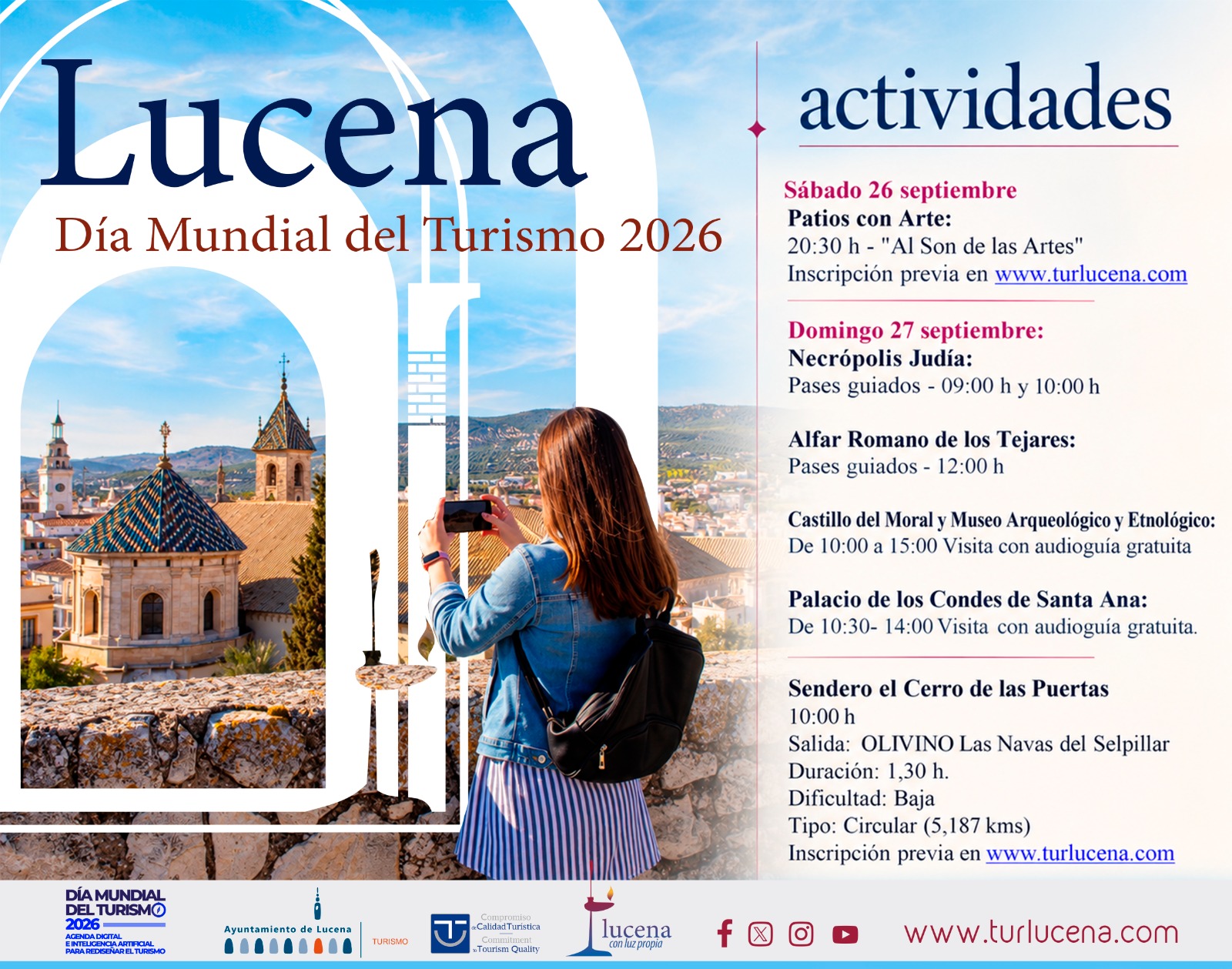 Imagen de la noticia: Lucena programa visitas guiadas gratuitas por el Día Mundial del Turismo