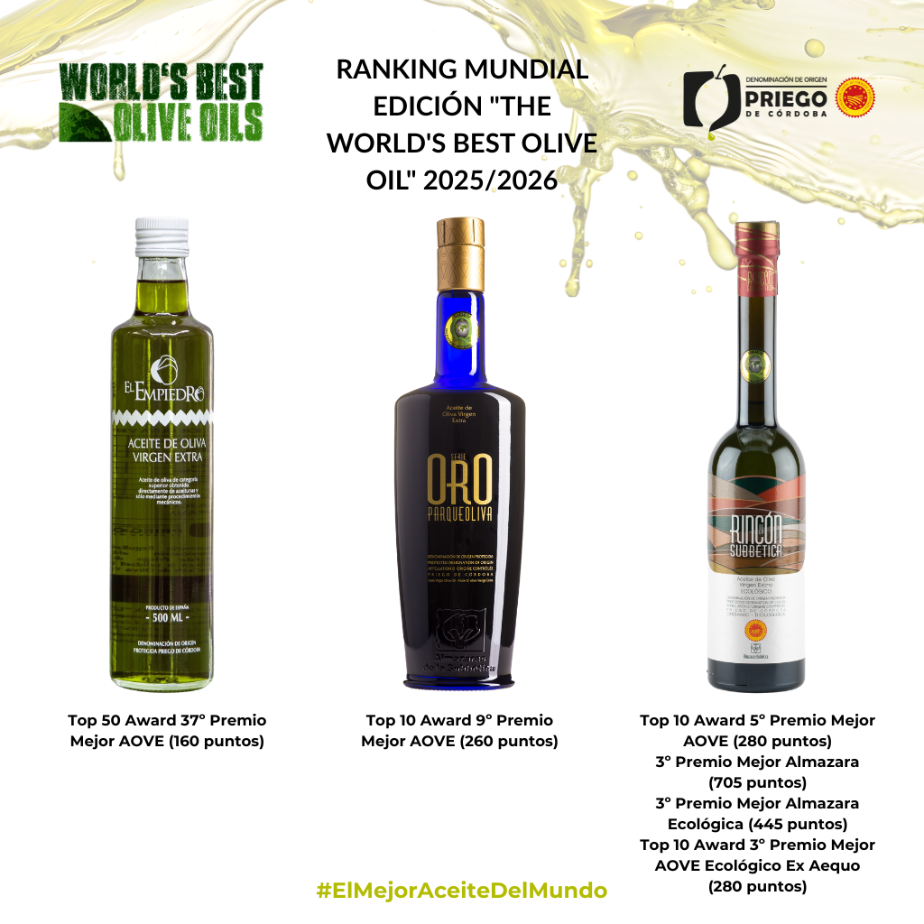Imagen de la noticia: Tres aceites de la DOP Priego de Córdoba, entre los mejores del mundo