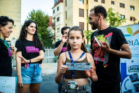 Imagen de la noticia: El ceiA3 convirtió a niños en «reporteros científicos» en la Feria de los Ingenios de Córdoba