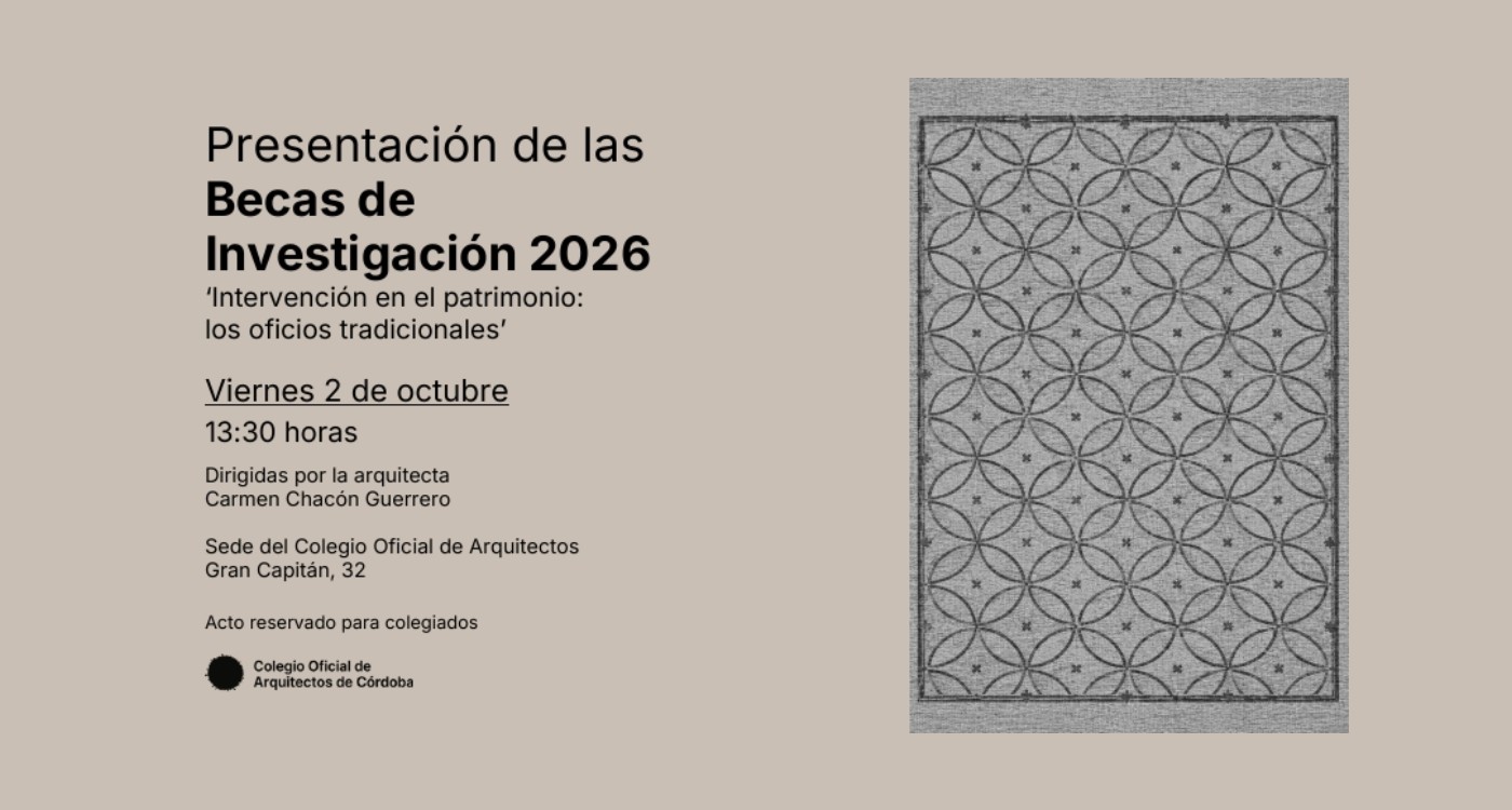 Imagen de la noticia: El COACo convoca becas para investigar la restauración del patrimonio cordobés