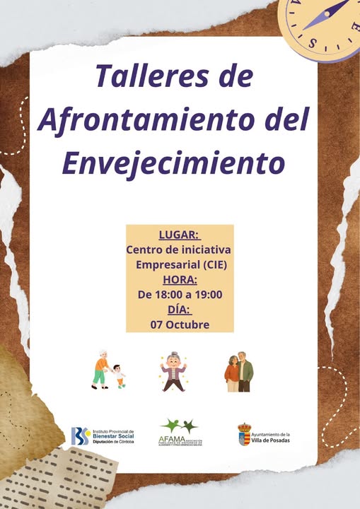 Imagen de la noticia: Posadas acoge hoy un taller sobre cómo afrontar el envejecimiento