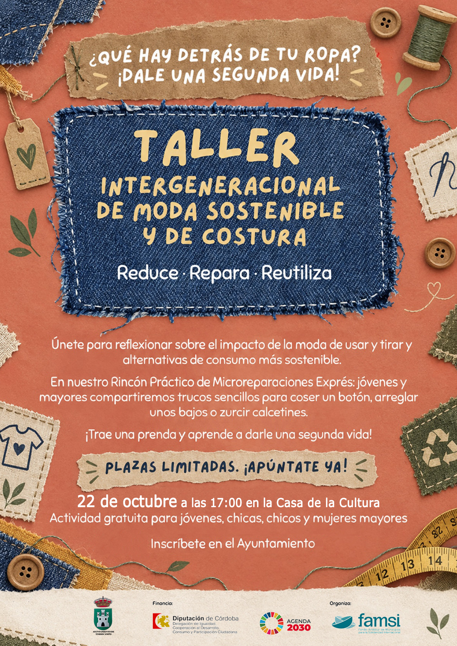 Imagen de la noticia: Torrecampo acoge un taller de moda sostenible el 22 de octubre