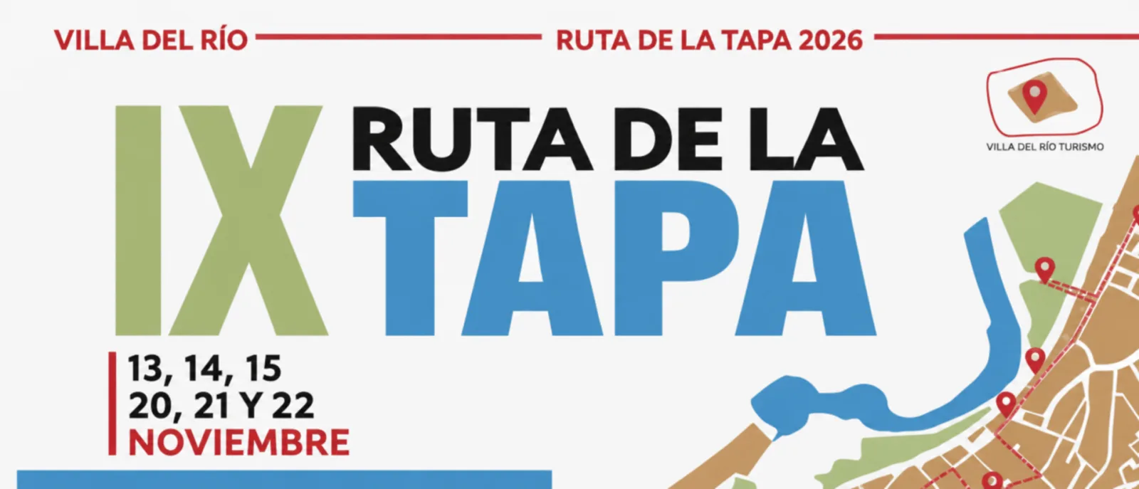 Imagen de la noticia: Abierto el plazo para participar en la IX Ruta de la Tapa de Villa del Río