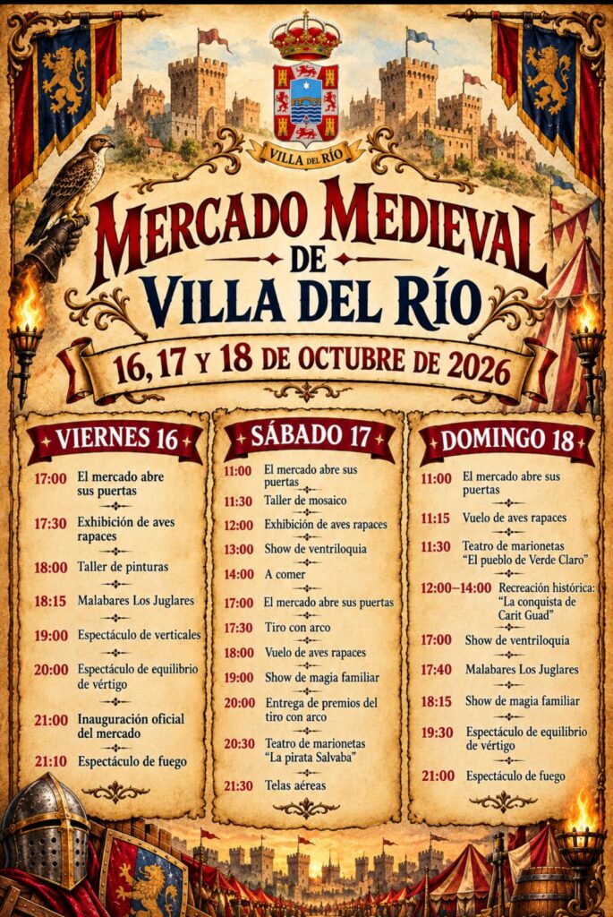 Imagen de la noticia: Villa del Río celebra su Mercado Medieval del 16 al 18 de octubre