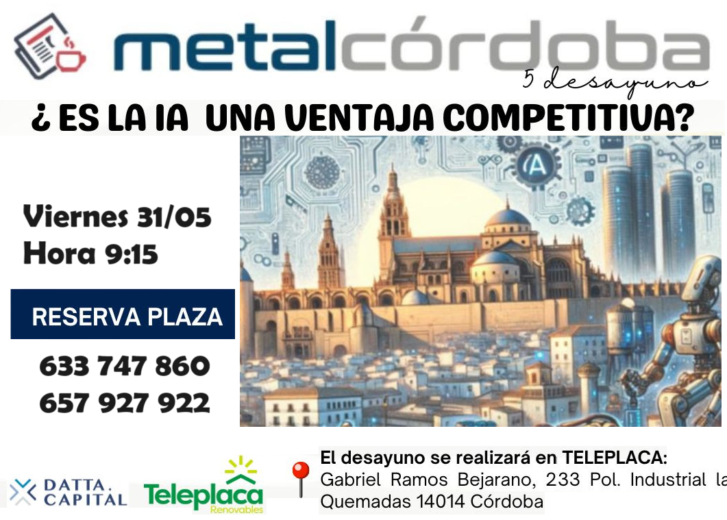Image for the story: Metalcórdoba calls a business breakfast on artificial intelligence