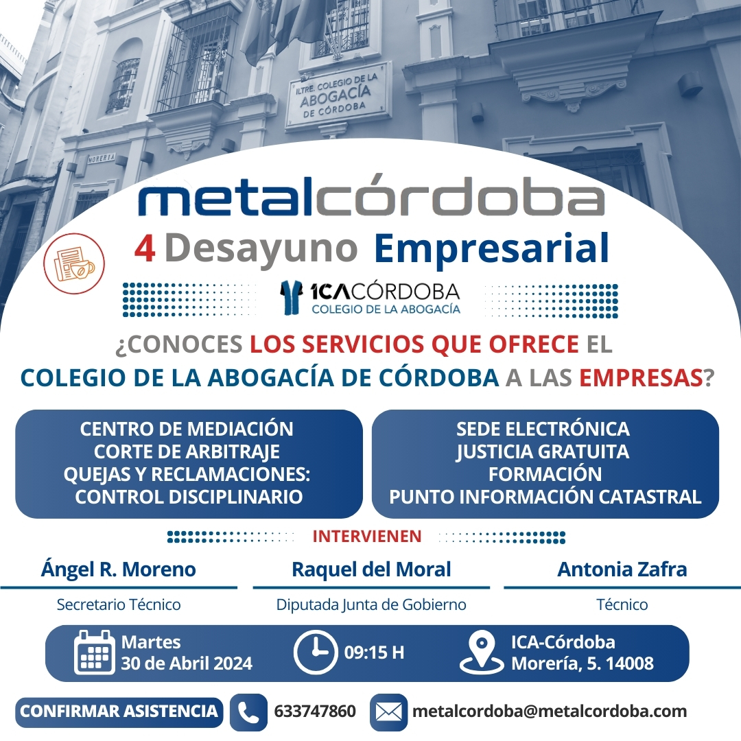 Image for the story: MetalCórdoba holds its fourth business breakfast at the Bar Association