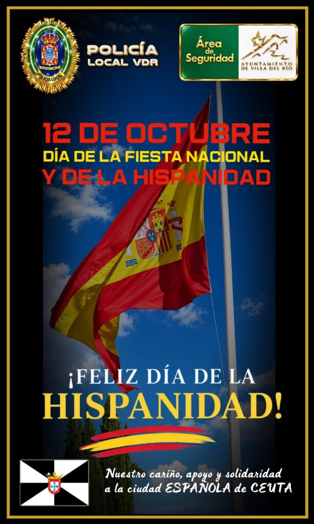 Imagen de la noticia: Villa del Río se suma al 12 de octubre con felicitaciones a Ceuta y a la Guardia Civil