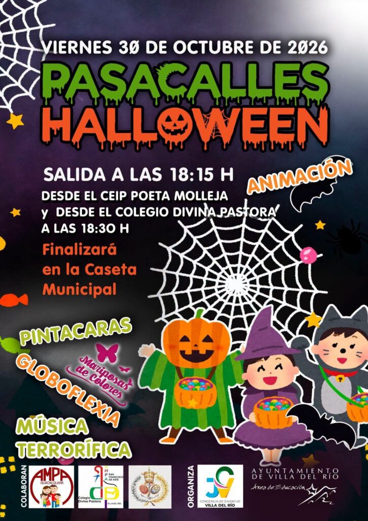 Imagen de la noticia: Villa del Río celebra Halloween con pasacalles y fiesta en la Caseta Municipal