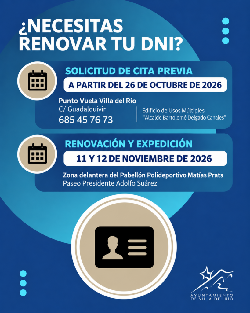 Image for the story: Villa del Río will have a mobile National Police unit for DNI and passport in November