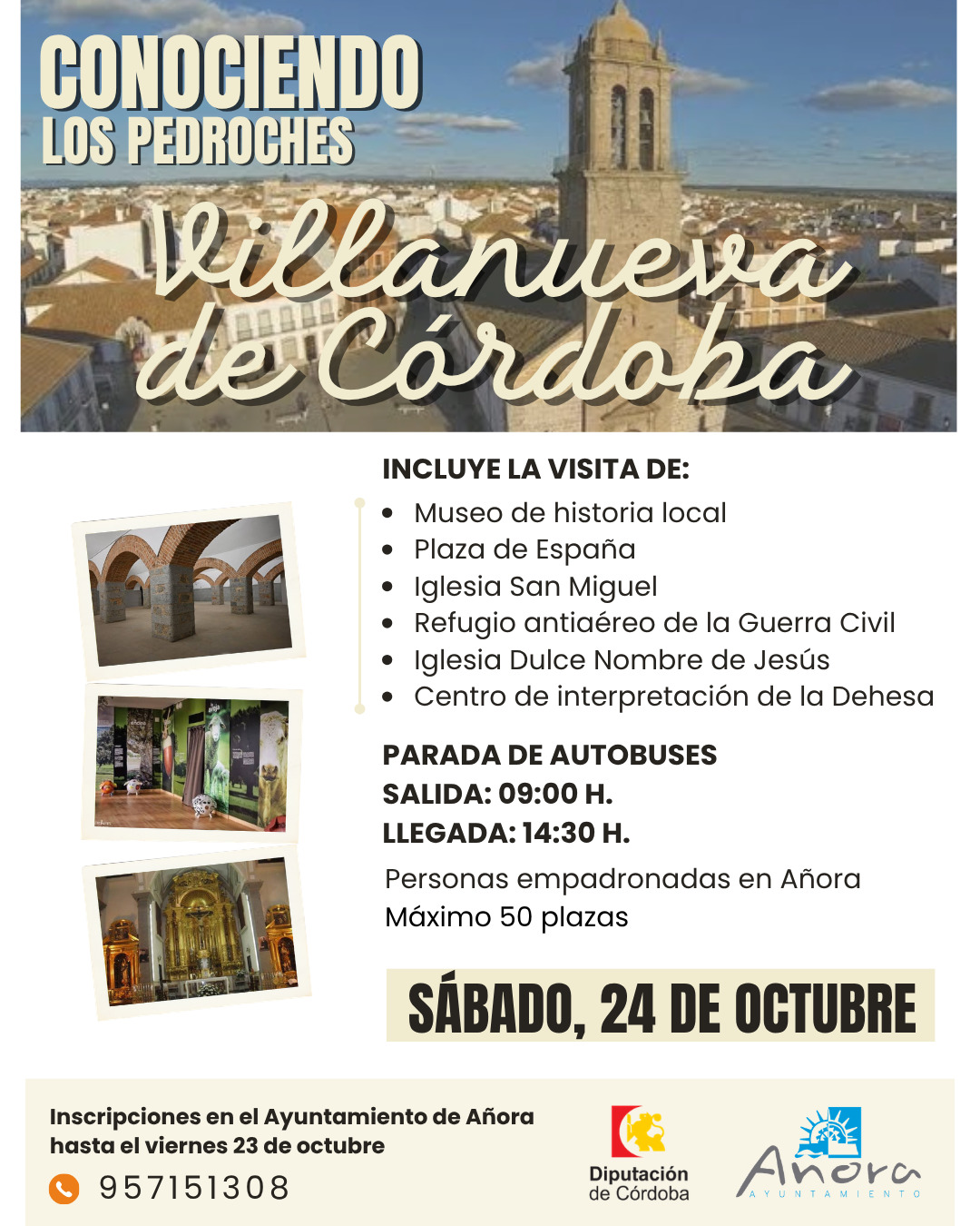 Imagen de la noticia: Añora organiza una excursión a Villanueva de Córdoba para el sábado 24 de octubre