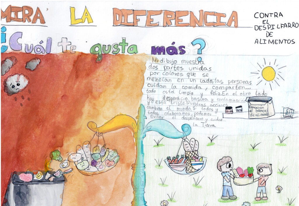 Imagen de la noticia: Una alumna del CEIP Juan de Mena gana el primer premio nacional de dibujo contra el desperdicio alimentario