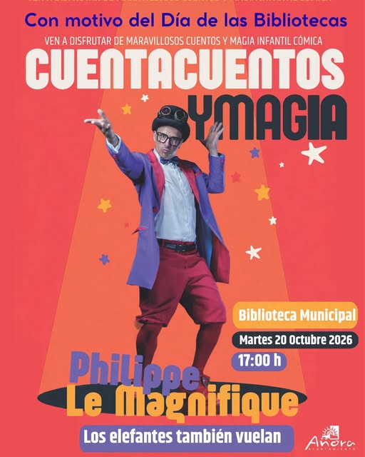 Imagen de la noticia: Añora celebra el Día de las Bibliotecas con un cuentacuentos y magia infantil
