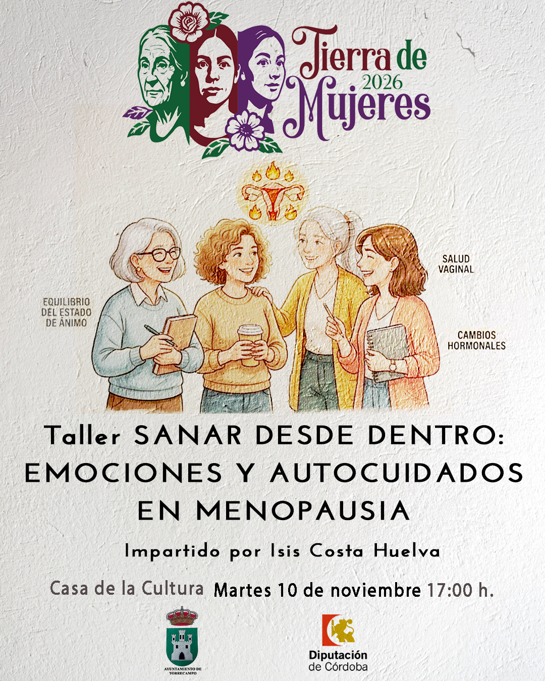 Imagen de la noticia: Torrecampo acoge el taller sobre menopausia «Sanar desde dentro» el 10 de noviembre