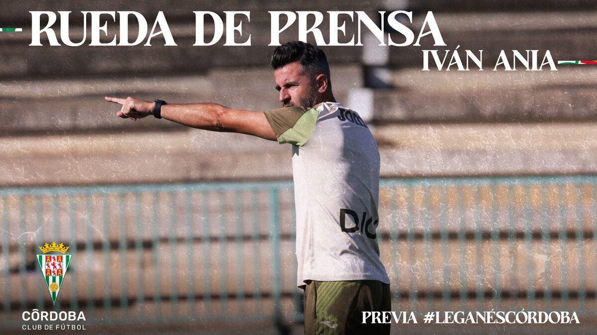 Imagen de la noticia: Iván Ania comparece antes del Leganés-Córdoba CF