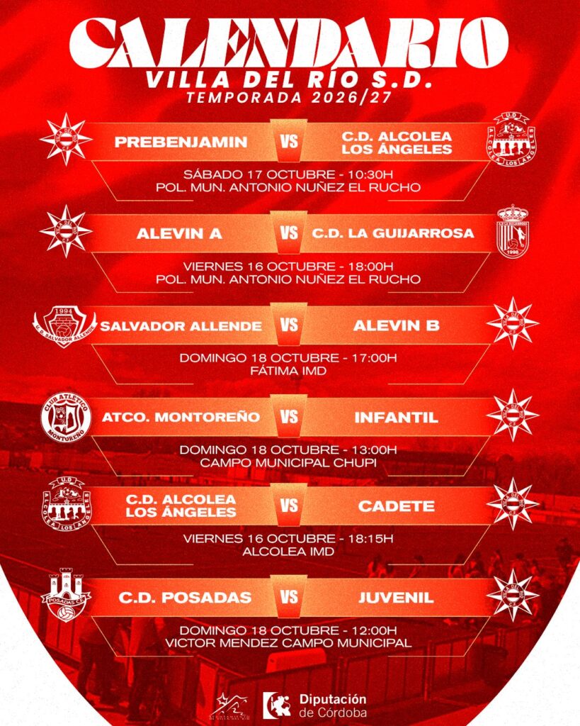 Imagen de la noticia: El Villa del Río S.D. juega once partidos este fin de semana, cuatro en casa