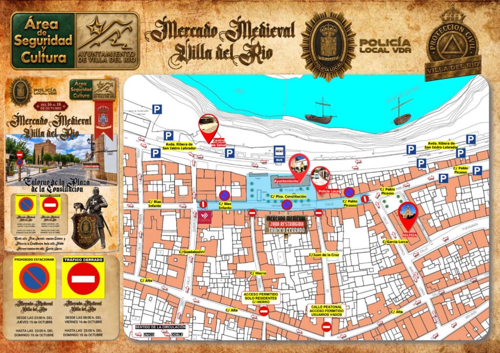 Imagen de la noticia: Villa del Río corta el tráfico del centro por el Mercado Medieval