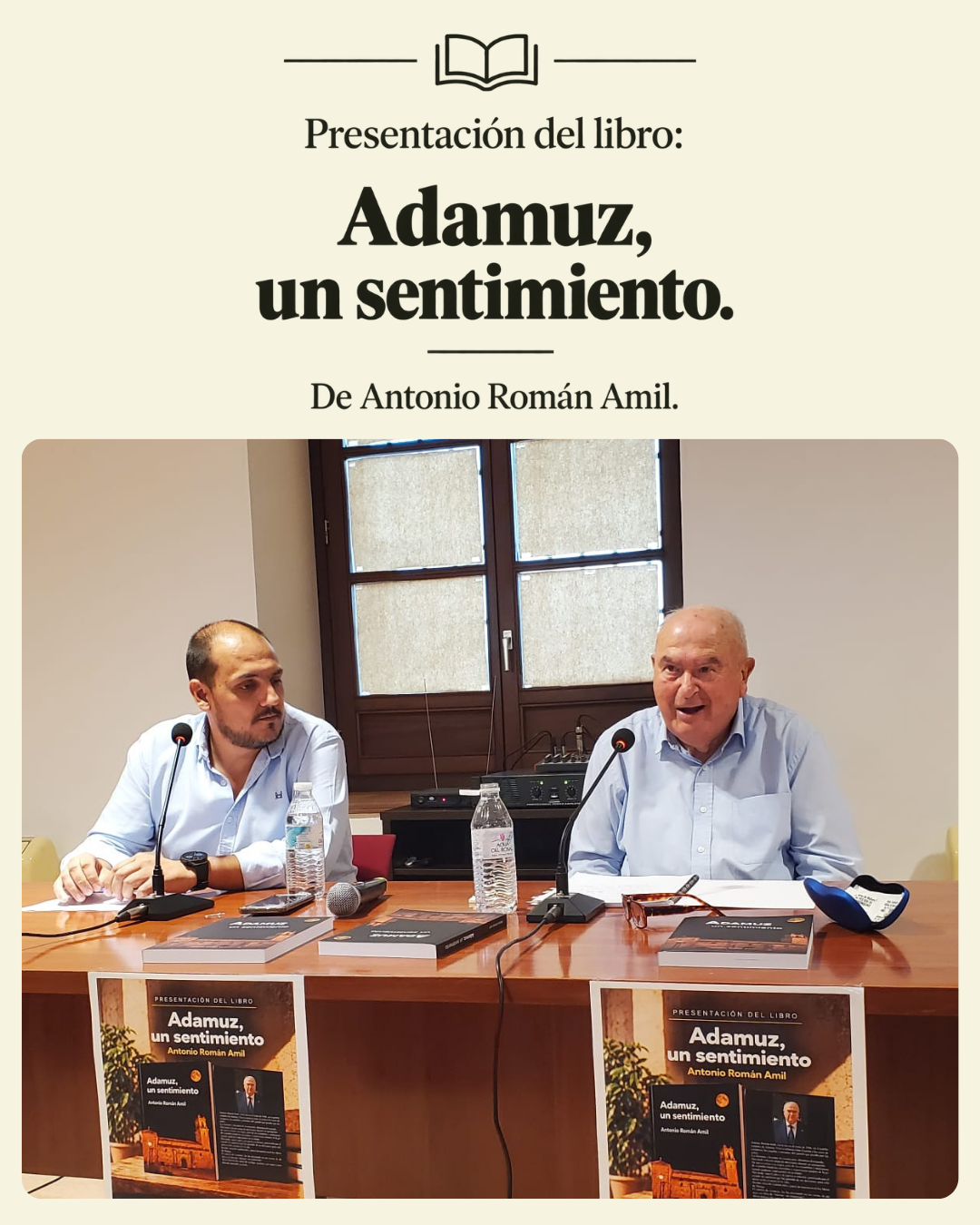 Imagen de la noticia: Adamuz presenta el poemario «Adamuz, un sentimiento», con fines solidarios