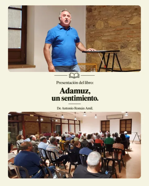 Imagen de la noticia: Adamuz presenta el poemario «Adamuz, un sentimiento», con fines solidarios