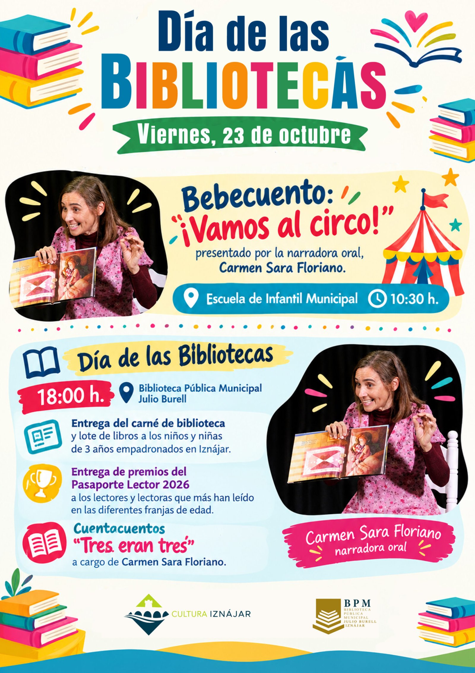 Imagen de la noticia: Iznájar entrega el carné de biblioteca a los niños de tres años el viernes 23