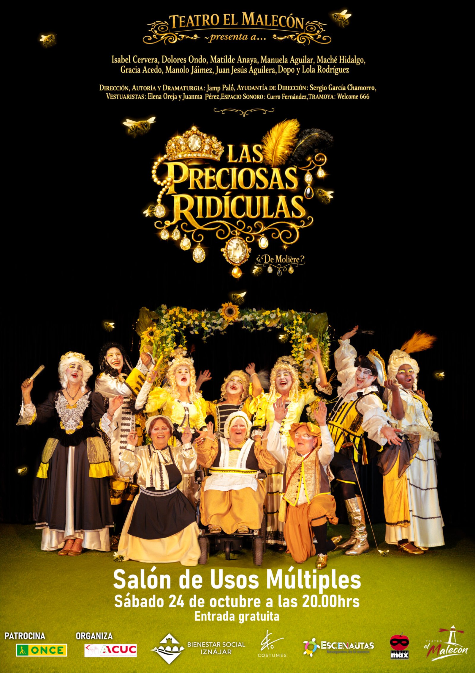 Imagen de la noticia: El grupo de teatro de la ONCE de Málaga representa en Iznájar una versión libre de Molière