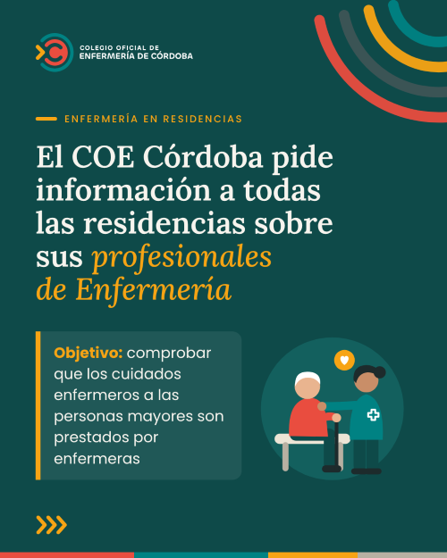 Imagen de la noticia: El Colegio de Enfermería pide información a las residencias de Córdoba sobre sus cuidados