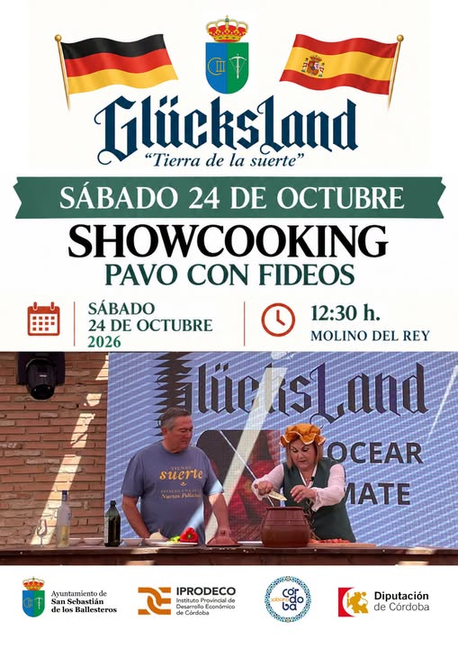 Imagen de la noticia: San Sebastián de los Ballesteros enseña a cocinar el pavo con fideos en Glücksland