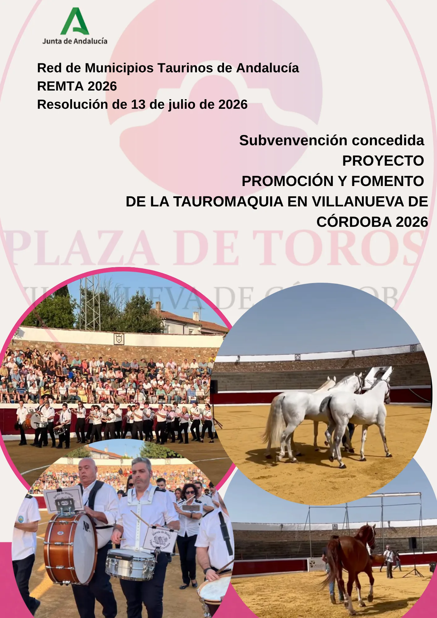 Imagen de la noticia: Villanueva de Córdoba recibe una subvención para promocionar la tauromaquia