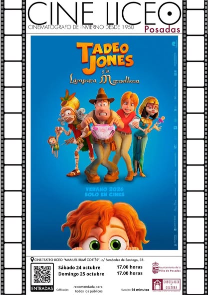 Imagen de la noticia: El Cine Liceo de Posadas proyecta dos películas del 24 al 26 de octubre