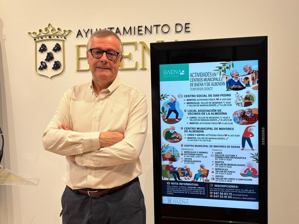 Imagen de la noticia: Baena amplía sus talleres para mayores con inscripción abierta en los propios centros