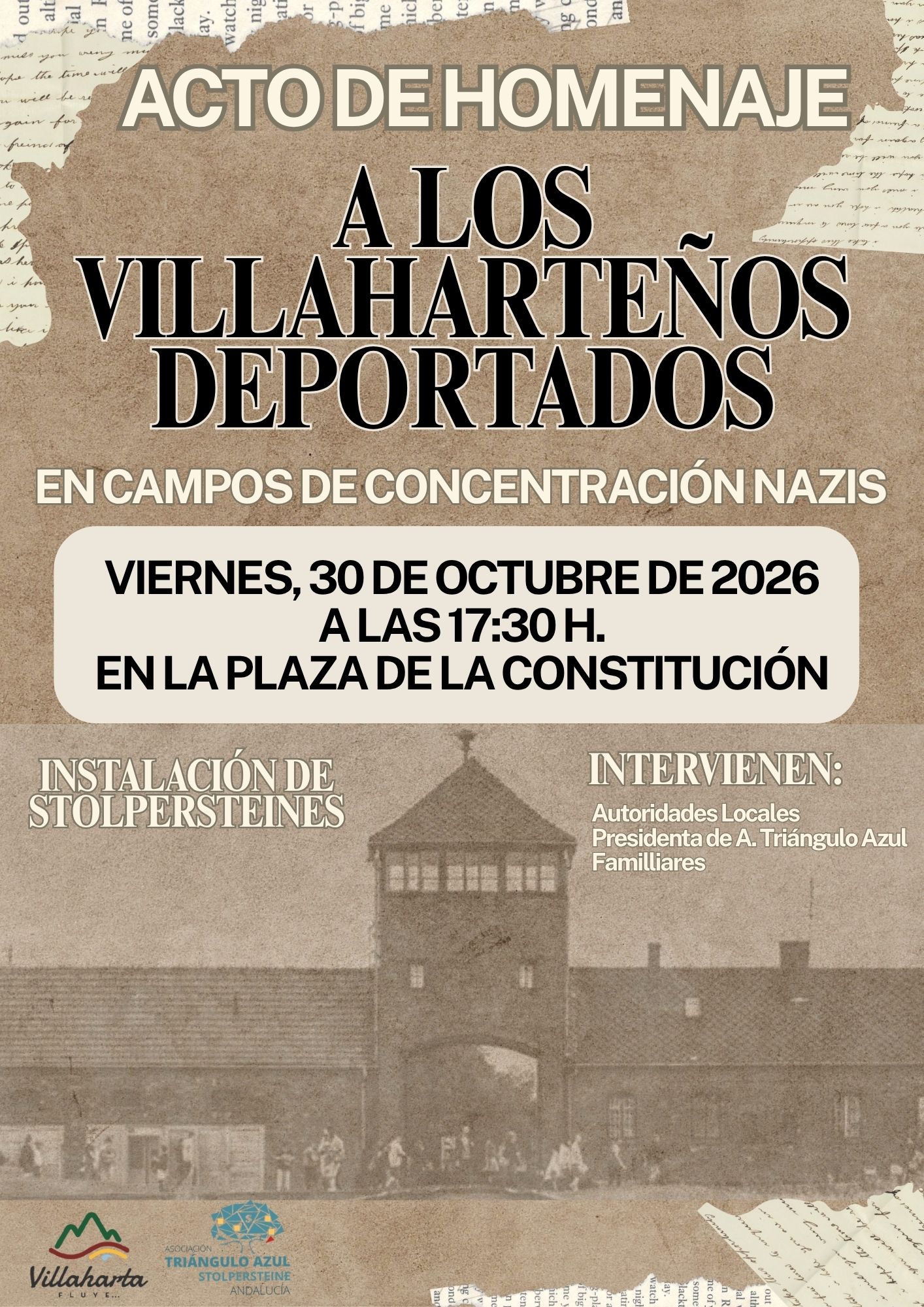 Homenaje a los vecinos de Villaharta deportados a los campos nazis