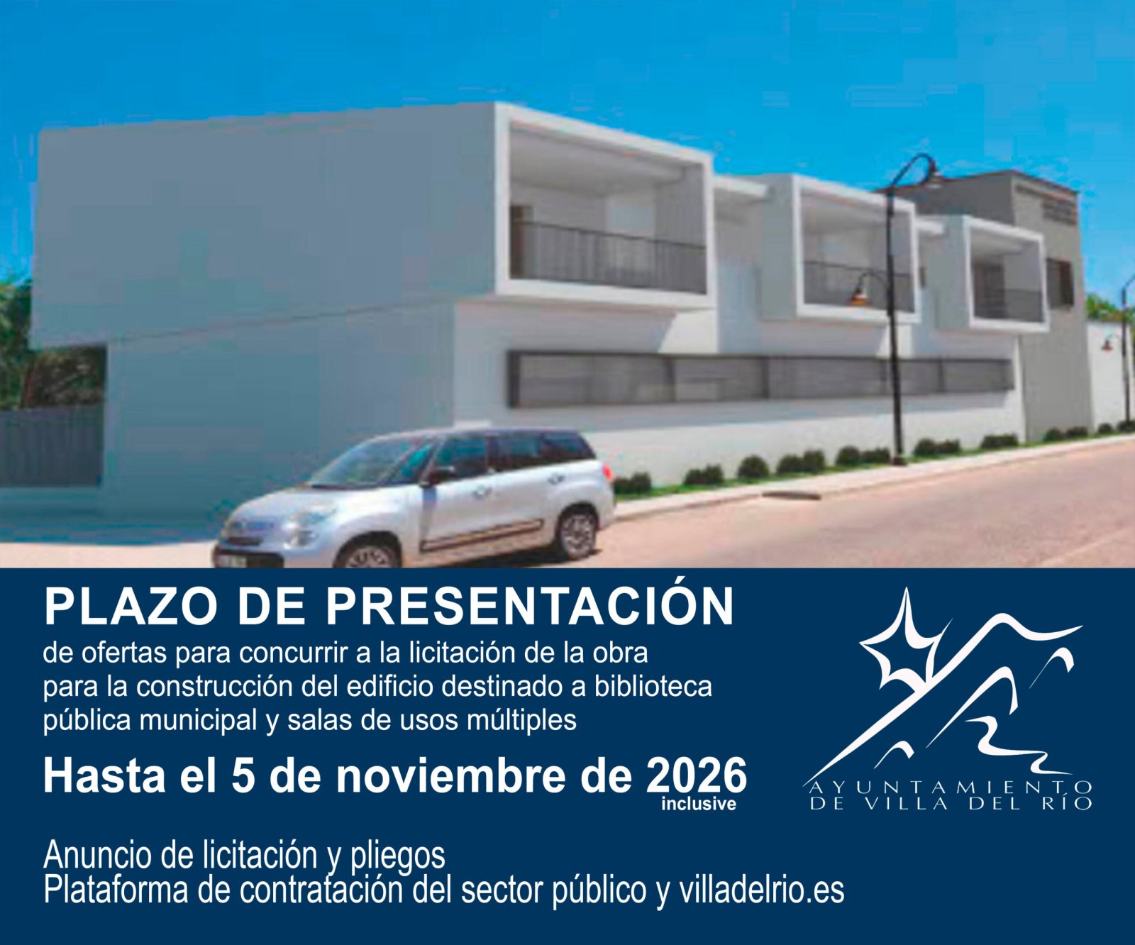Image for the story: Villa del Río puts its new municipal library works out to tender