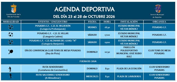 Imagen de la noticia: Posadas programa cine, deporte y Halloween hasta el miércoles