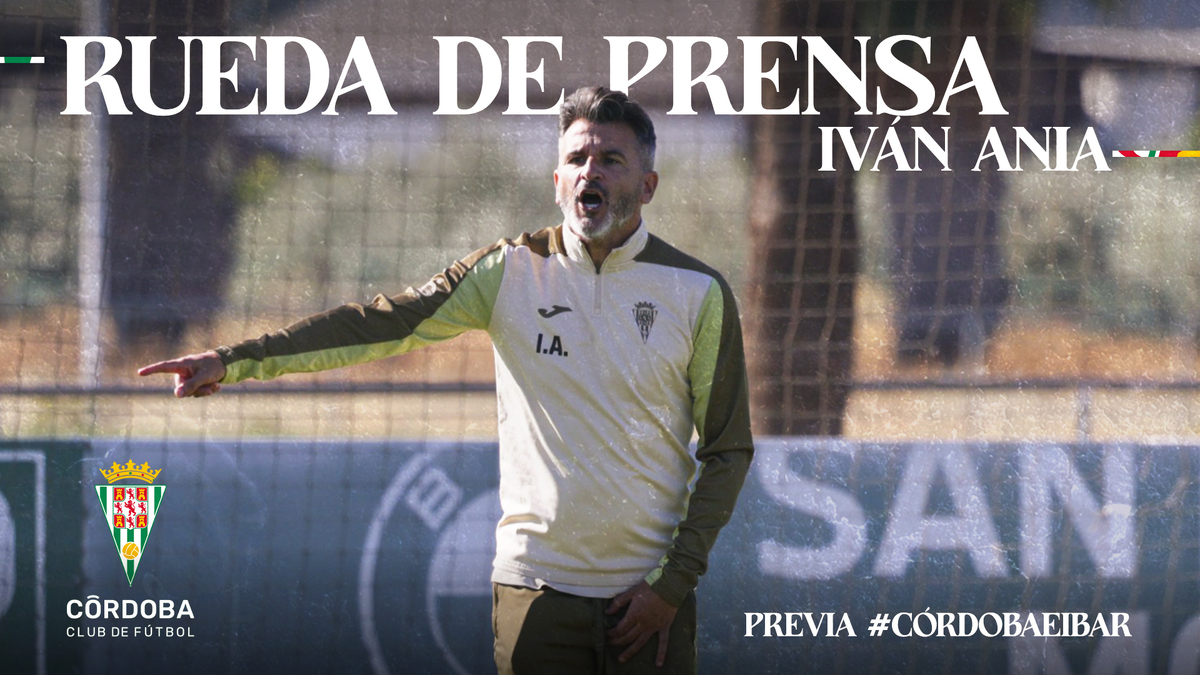 Imagen de la noticia: Iván Ania comparece antes del Córdoba CF - SD Eibar