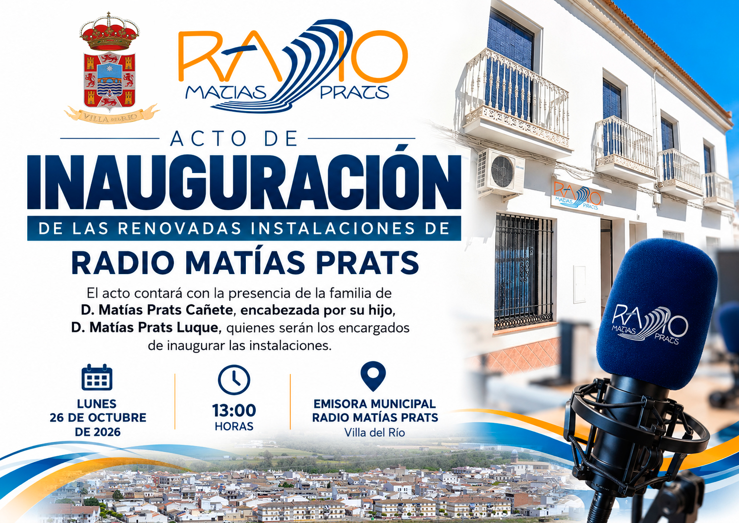 Imagen de la noticia: Radio Matías Prats reabre sus instalaciones renovadas en Villa del Río