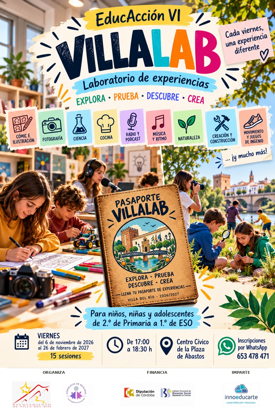 Imagen de la noticia: Villa del Río abre el plazo del laboratorio juvenil Villalab