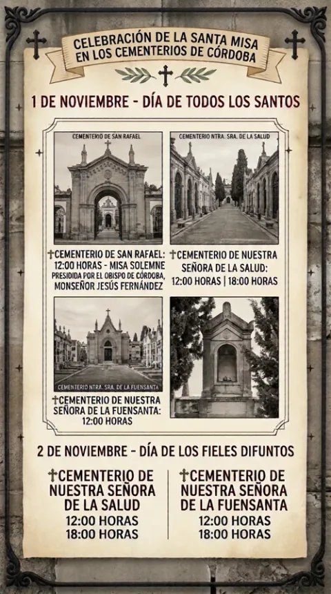 Imagen de la noticia: El obispo oficia el 1 de noviembre en San Rafael a las 12:00