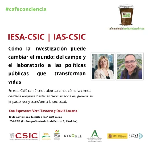 Imagen de la noticia: Dos científicos del CSIC explican en Córdoba cómo la investigación cambia vidas