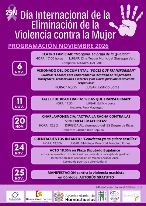 Imagen de la noticia: Hornachuelos llena noviembre de actos contra la violencia machista
